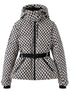 STYLISCHE DAMEN SKIJACKE MIT GÜRTELTAILLE UND KAPUZE